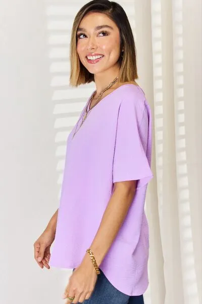 Bright Lavender Texture Short Sleeve T-Shirt (Online Exclusive)