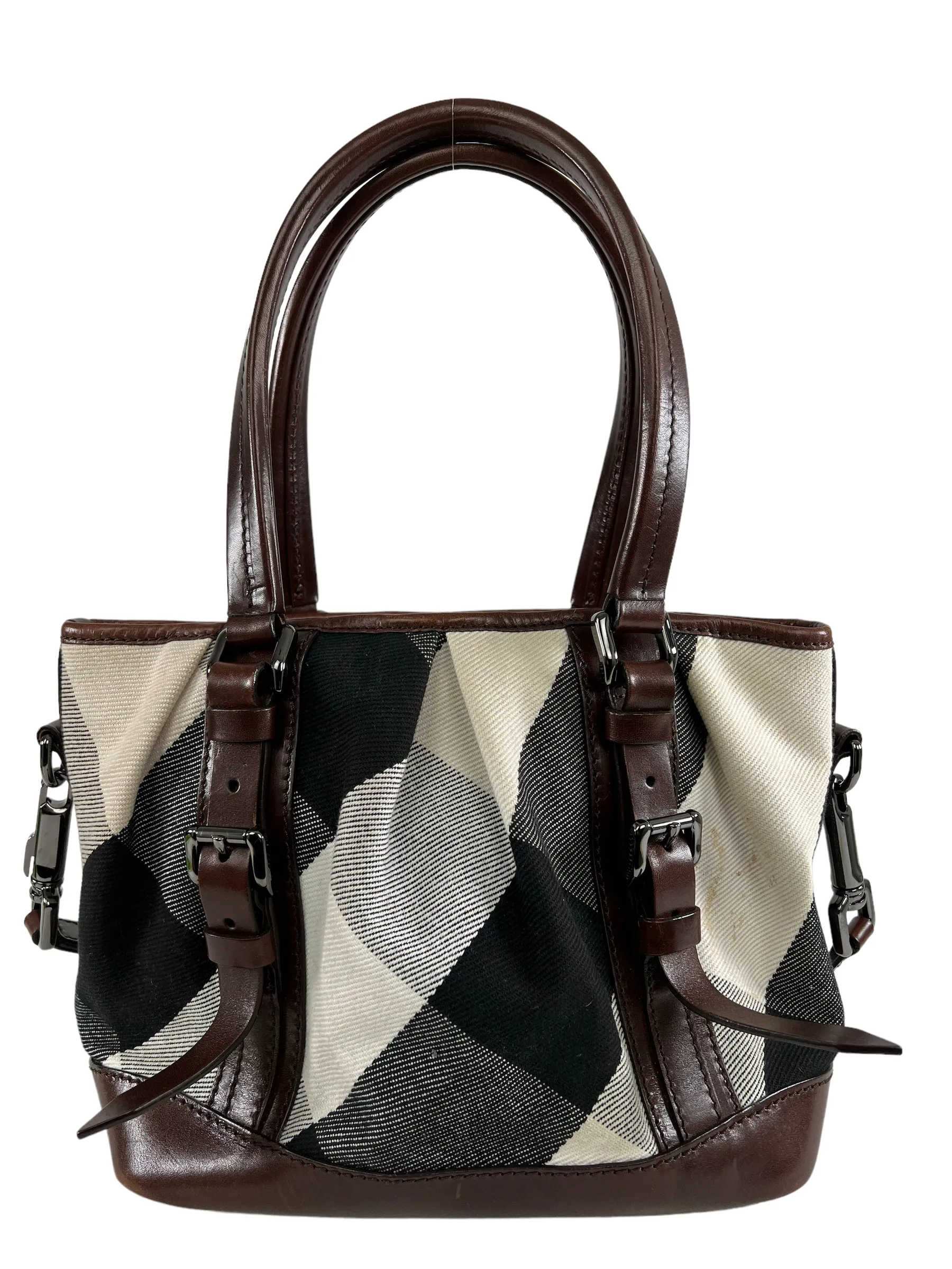 Burberry Classic Nova Check Canvas & Leather Tote