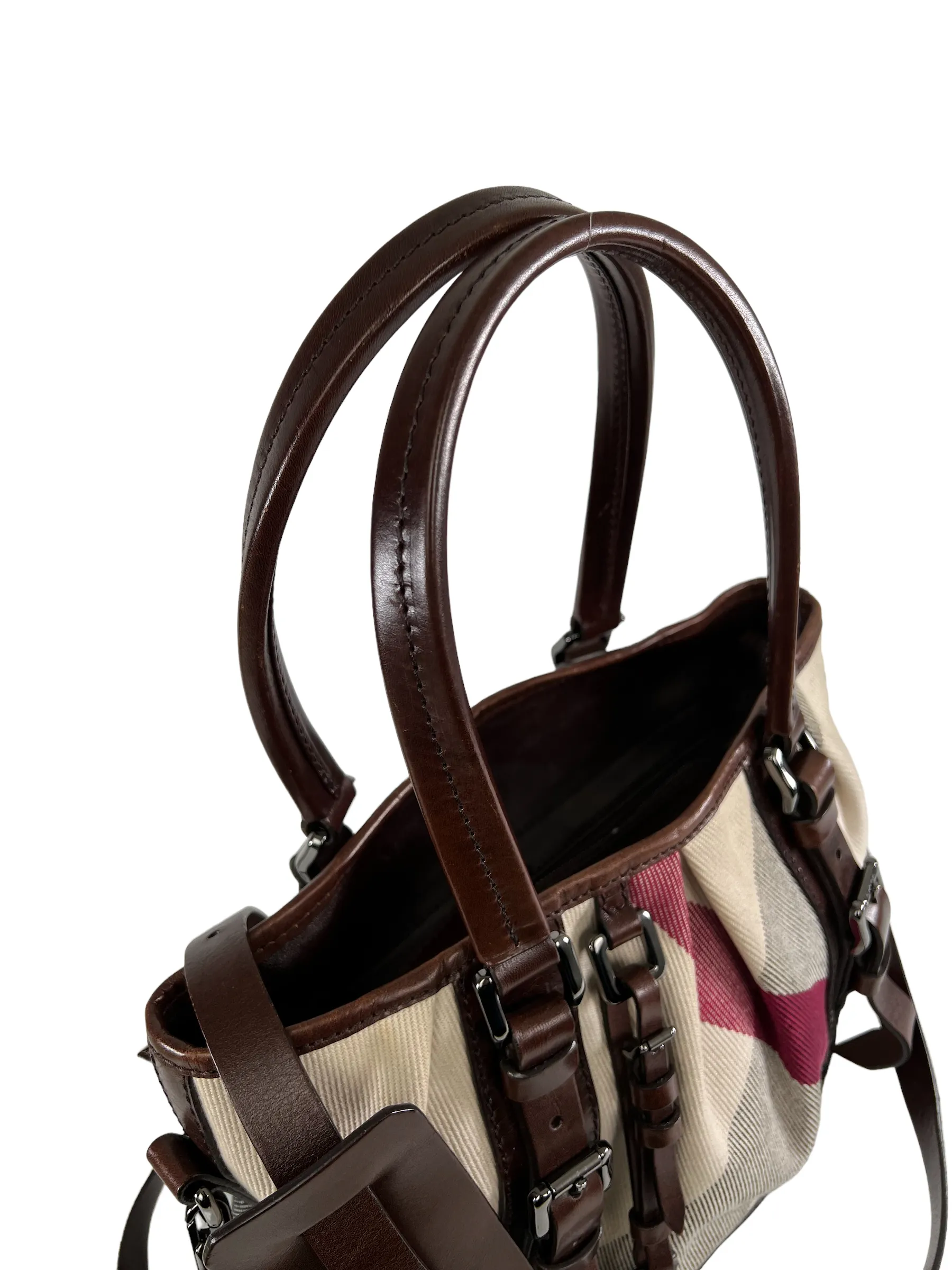 Burberry Classic Nova Check Canvas & Leather Tote