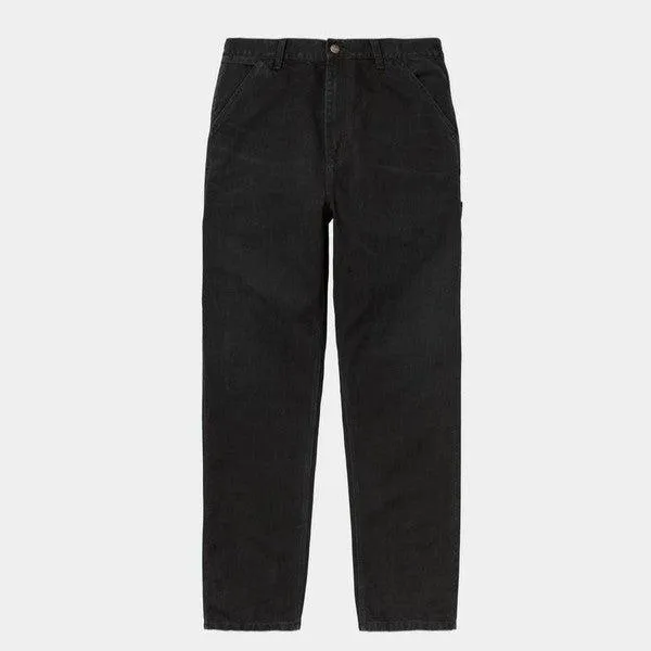 Carhartt WIP Single Knee Pant Dearborn Canvas Aged Black