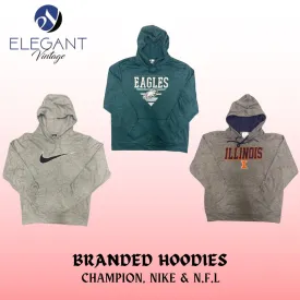 Champion, Nike & N.F.L Hoodies - 70 Pieces