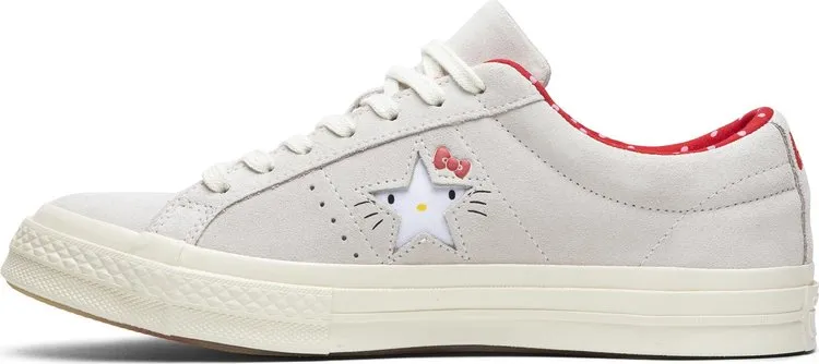 Converse Hello Kitty x One Star Suede Low Top White Sneakers