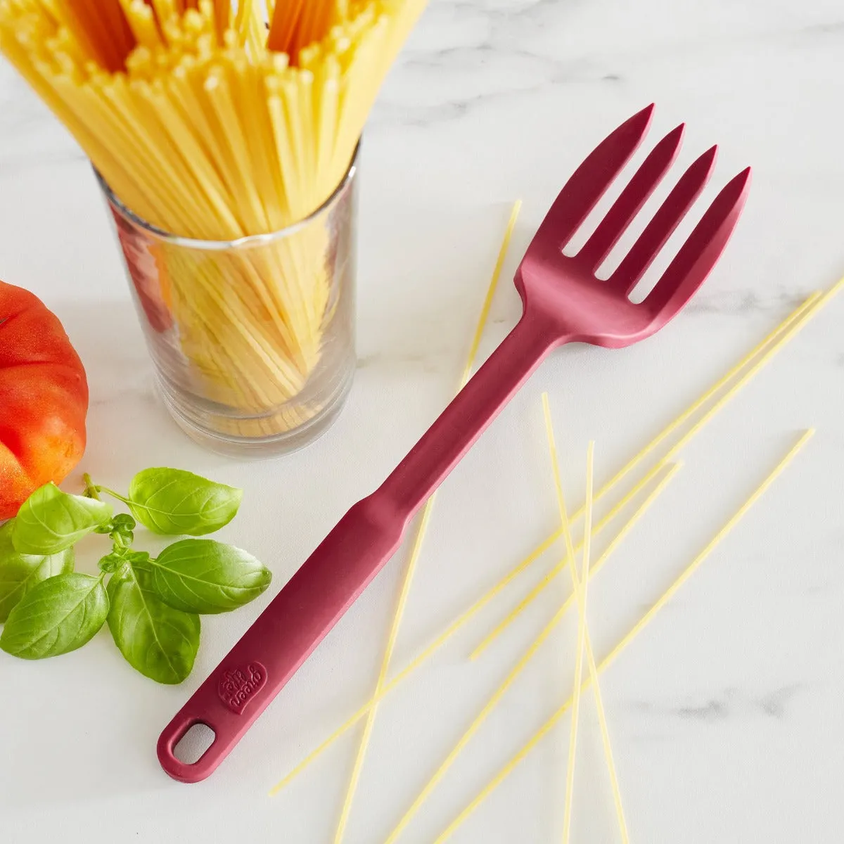 GreenLife 10-in-One Silicone Fork | Red