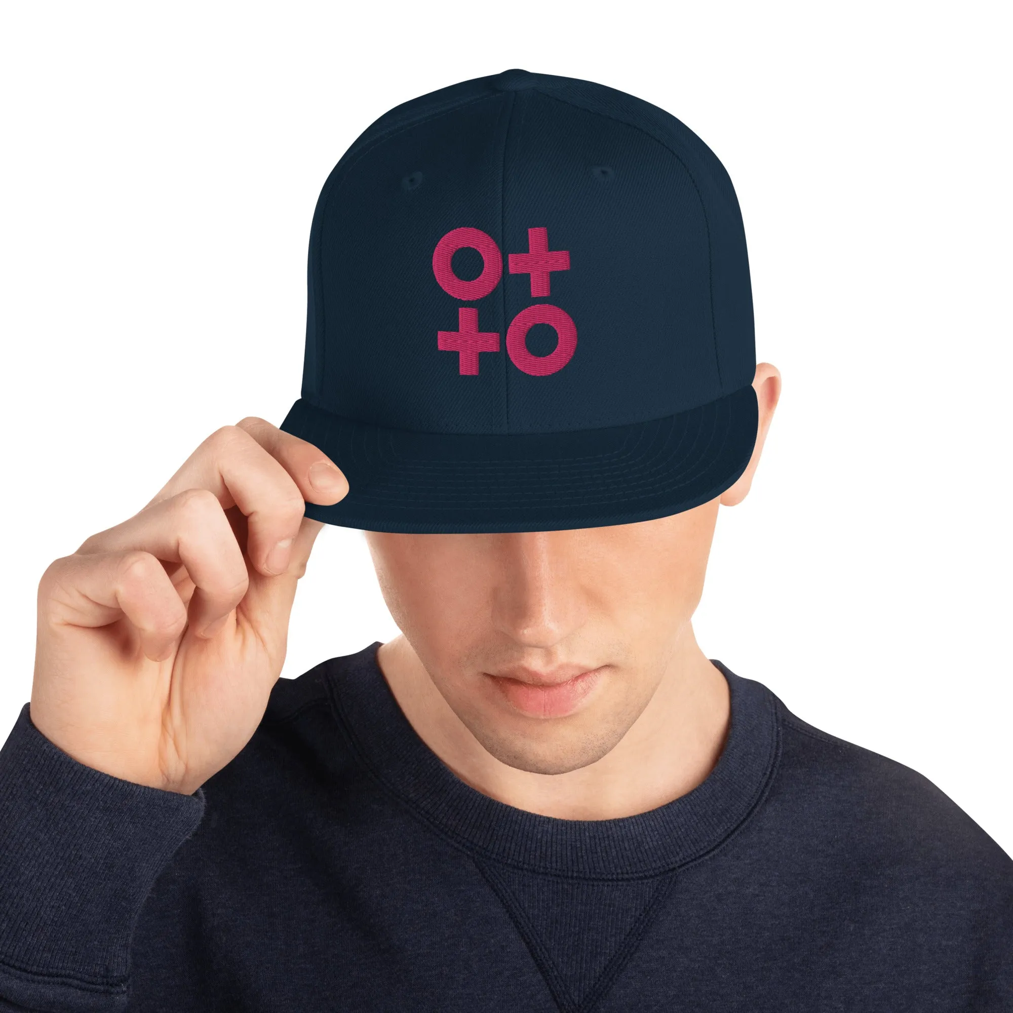 Hot Pink Otto Women's and Men's Snapback Hat