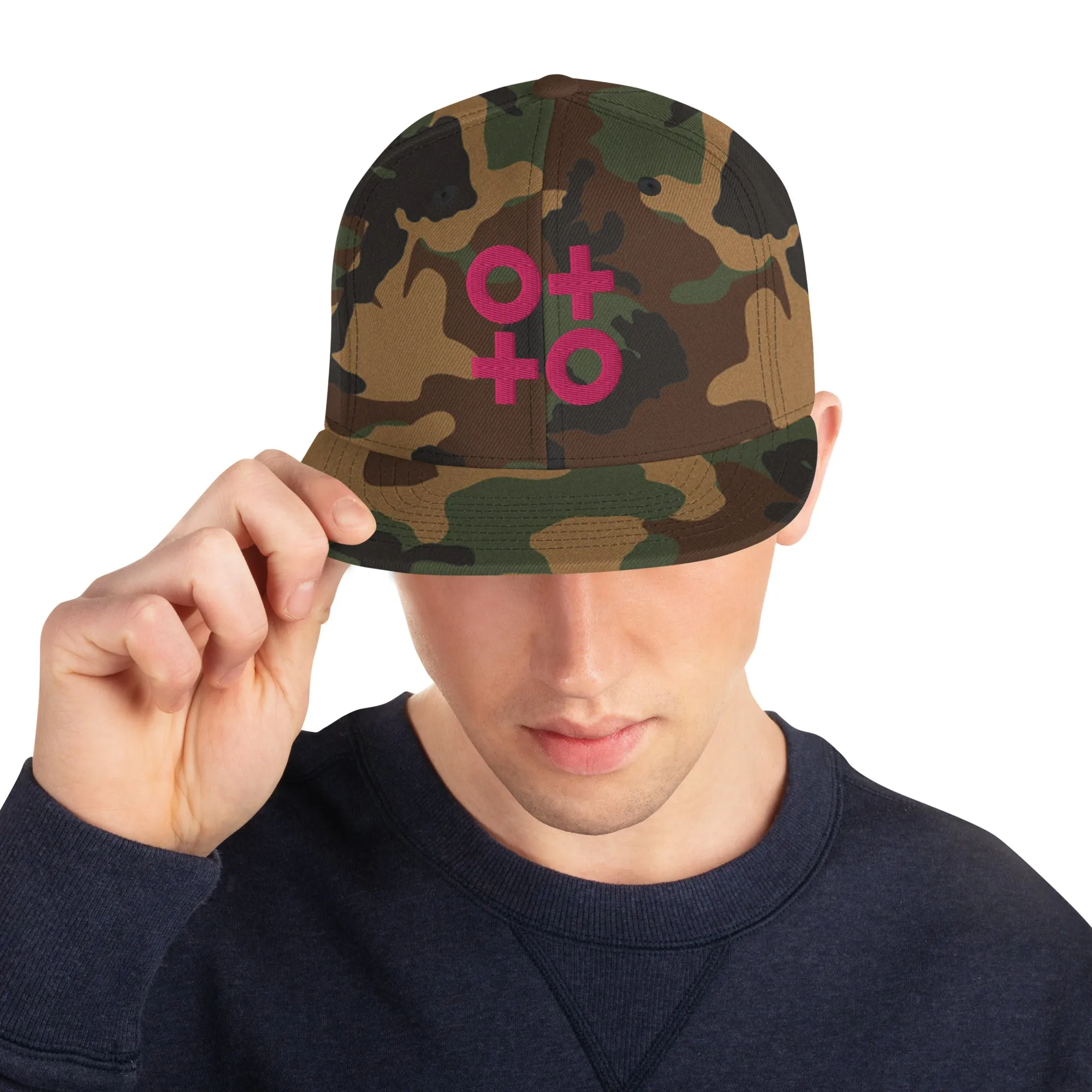 Hot Pink Otto Women's and Men's Snapback Hat