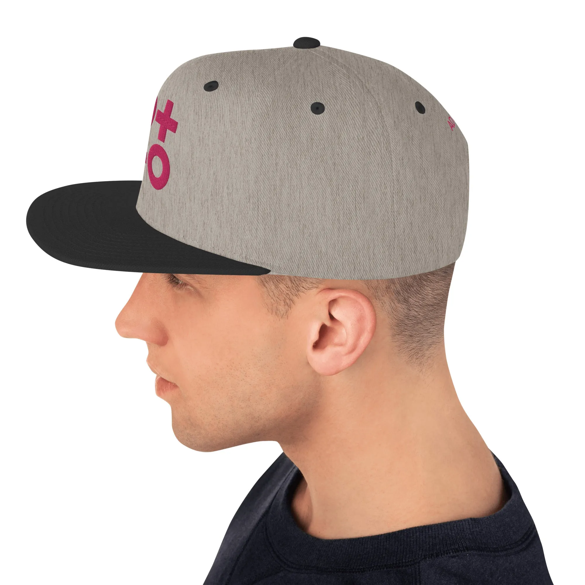 Hot Pink Otto Women's and Men's Snapback Hat