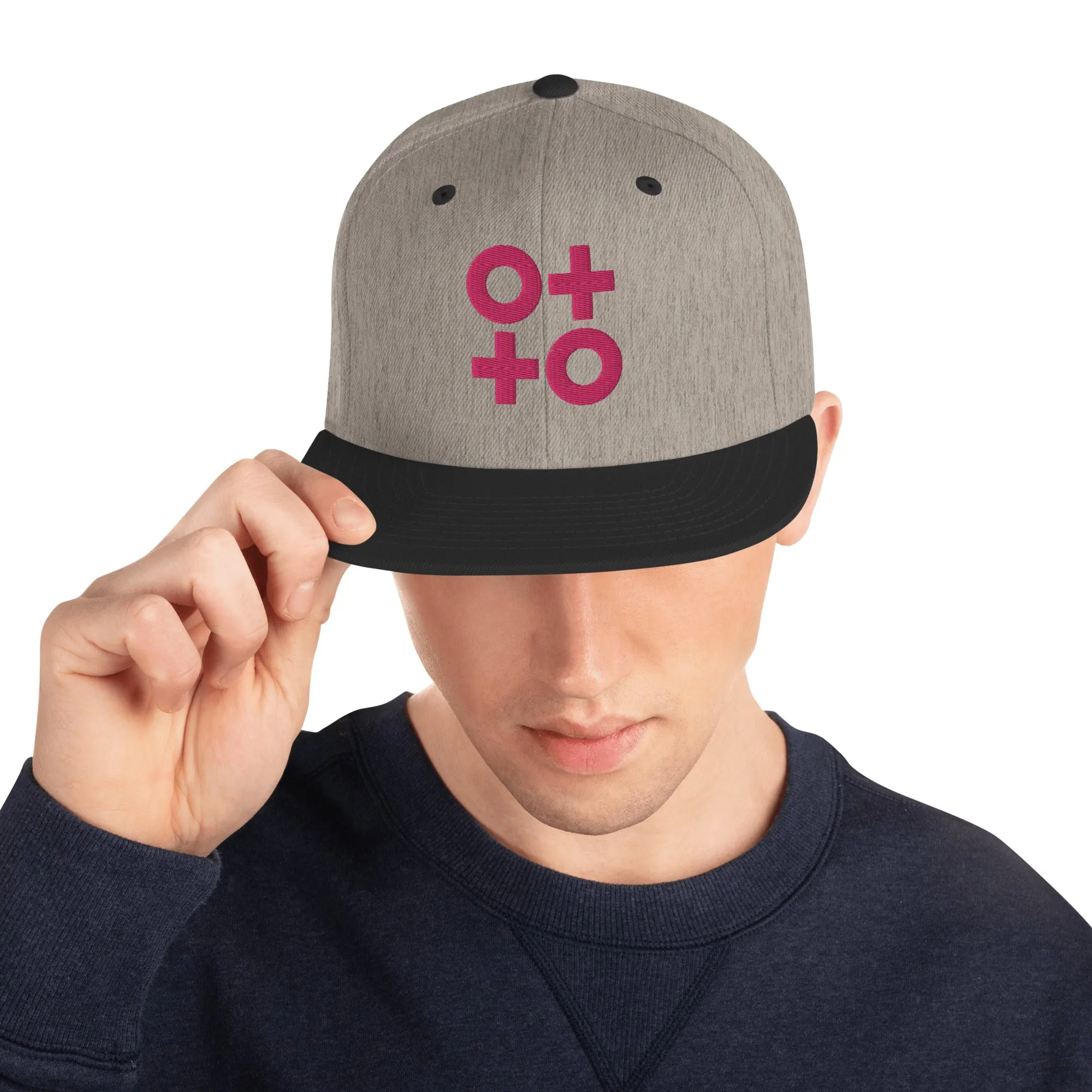 Hot Pink Otto Women's and Men's Snapback Hat