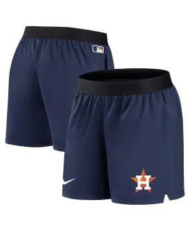 Houston Astros Authentic Collection Team Performance Nike Women's Navy Shorts, Navy