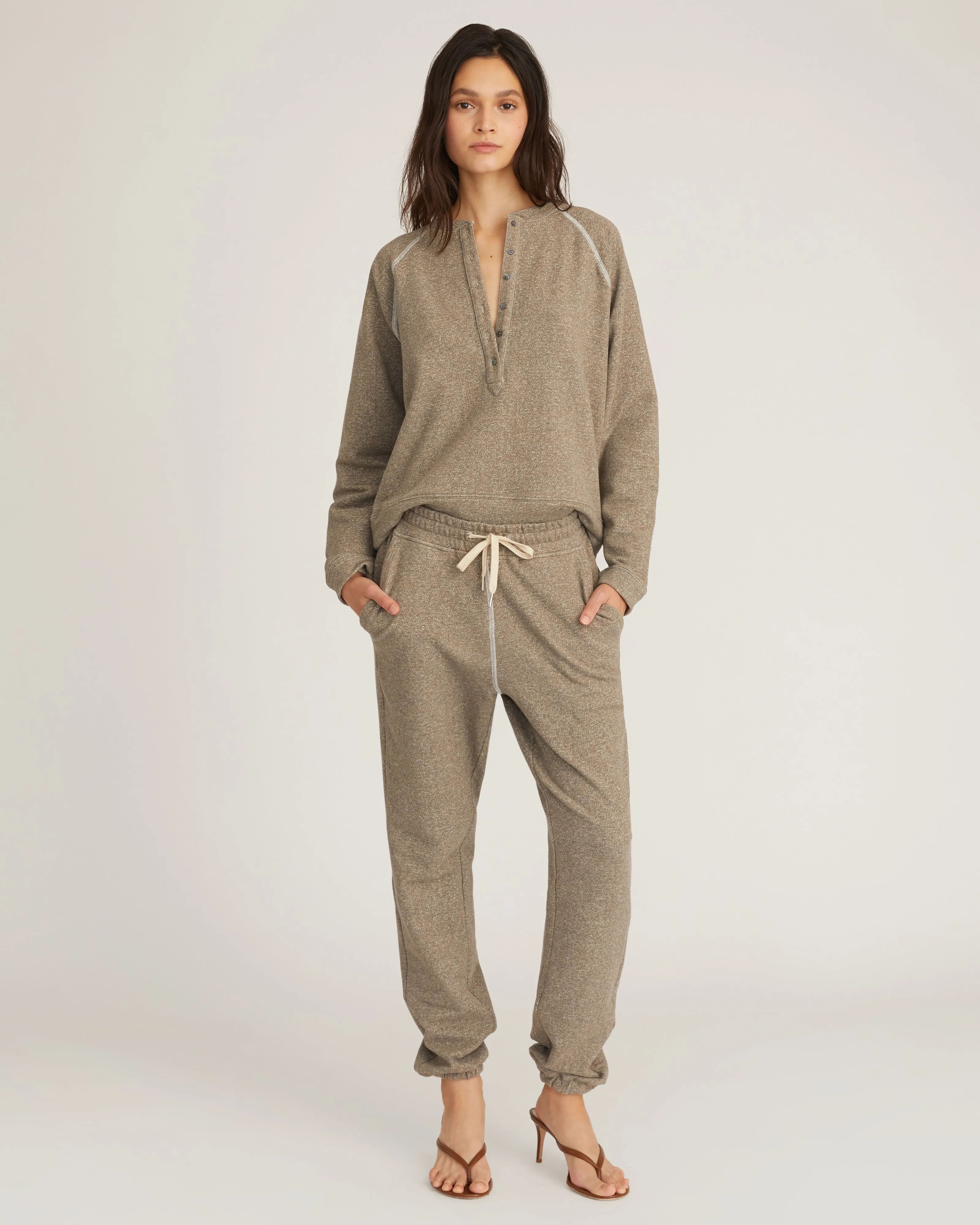 Jules Boyfriend Sweatpant in Sage