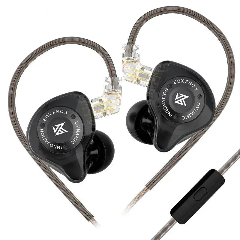 KZ EDX PRO X Dynamic Earphones Drive HiFi Deep Bass Noise Cancelling