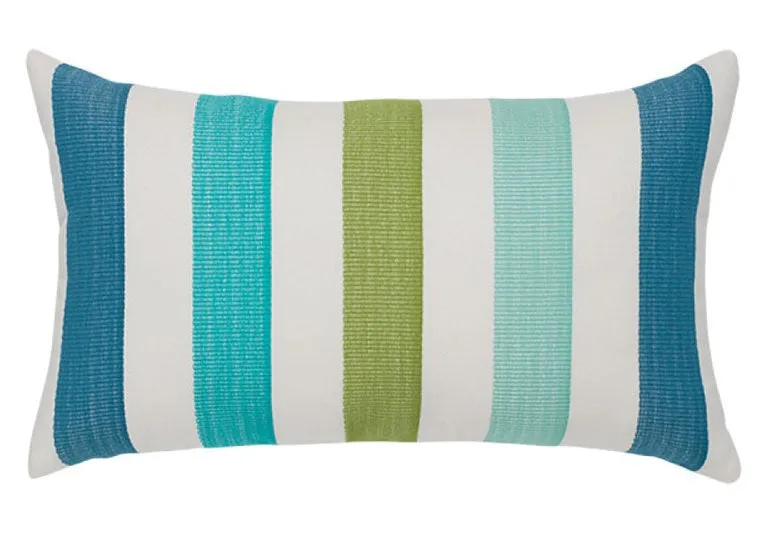 Mediterranean Stripe Sunbrella® Outdoor Pillows