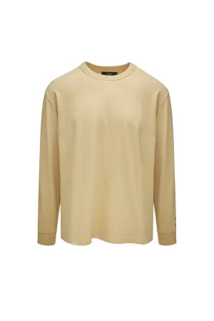 Men's Premium Long Sleeve Tee Pale Khaki