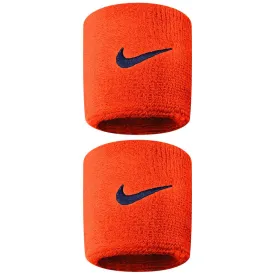 Nike Swoosh DriFit Wristbands - Team Orange/College Navy