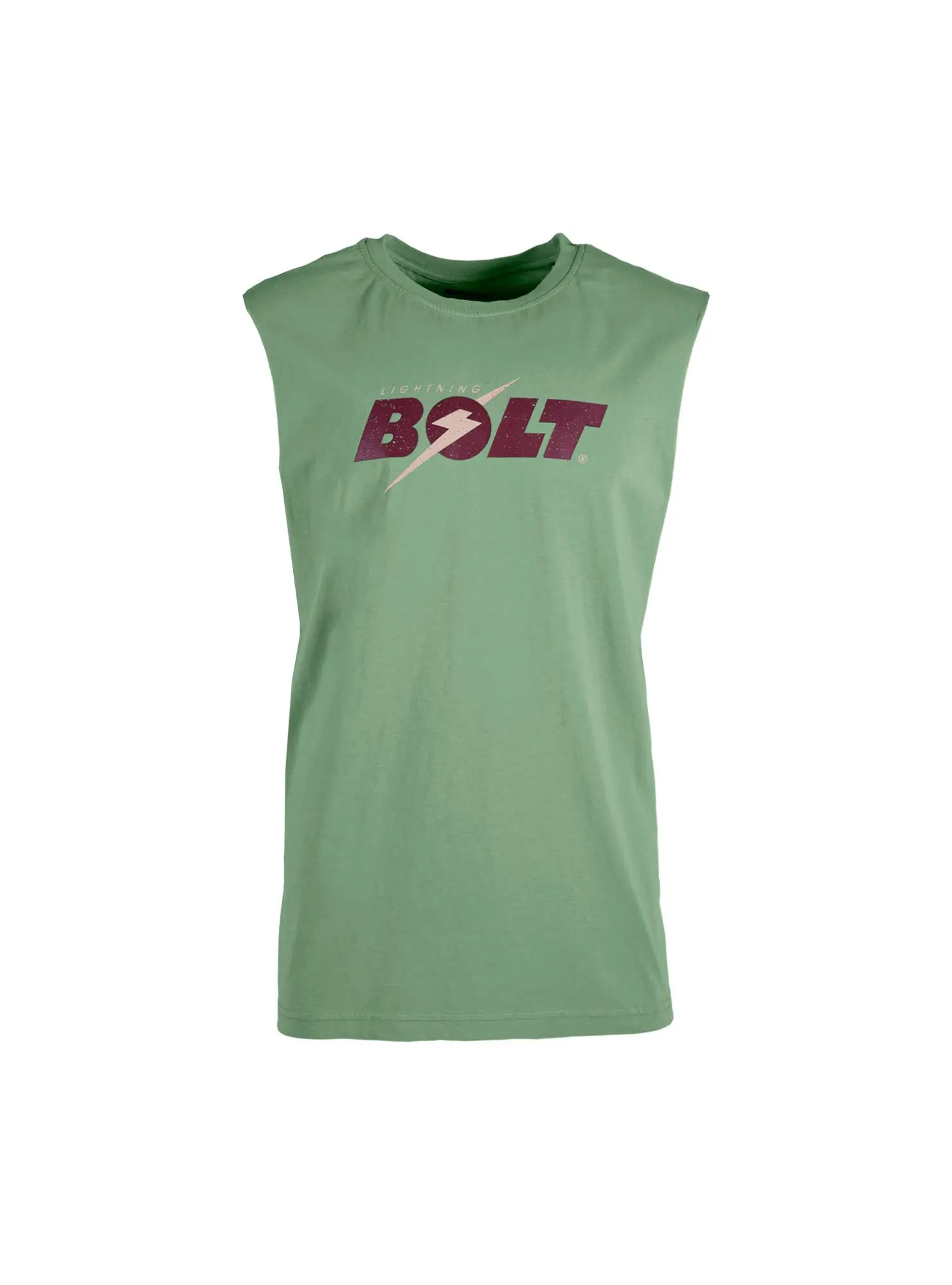 SLEEVELESS T-SHIRT WITH FRONT PRINT