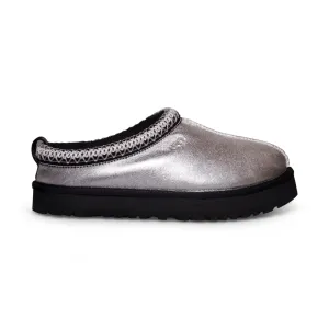 UGG Tazz Silver Metallic Slippers - Youth