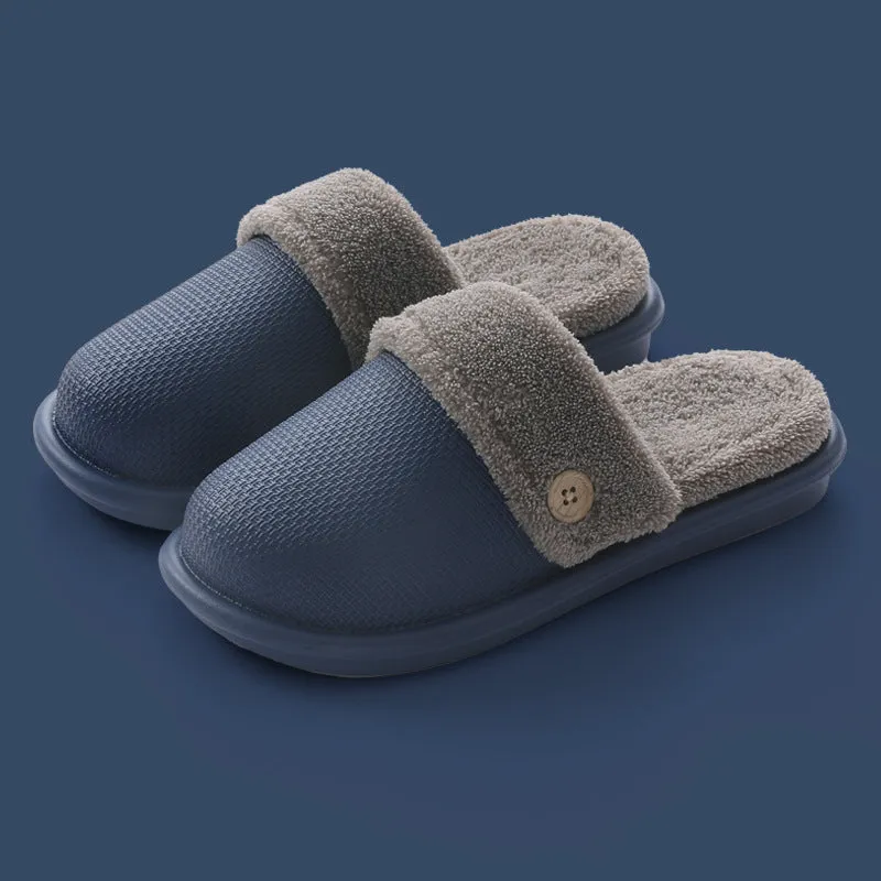 Waterproof Plush Slippers for Women - Non-Slip